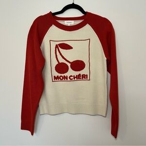NEW Bohme Cherry Colorblock Sweater